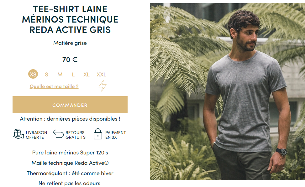 La stratégie de l'homme gris en vêtement technique ?